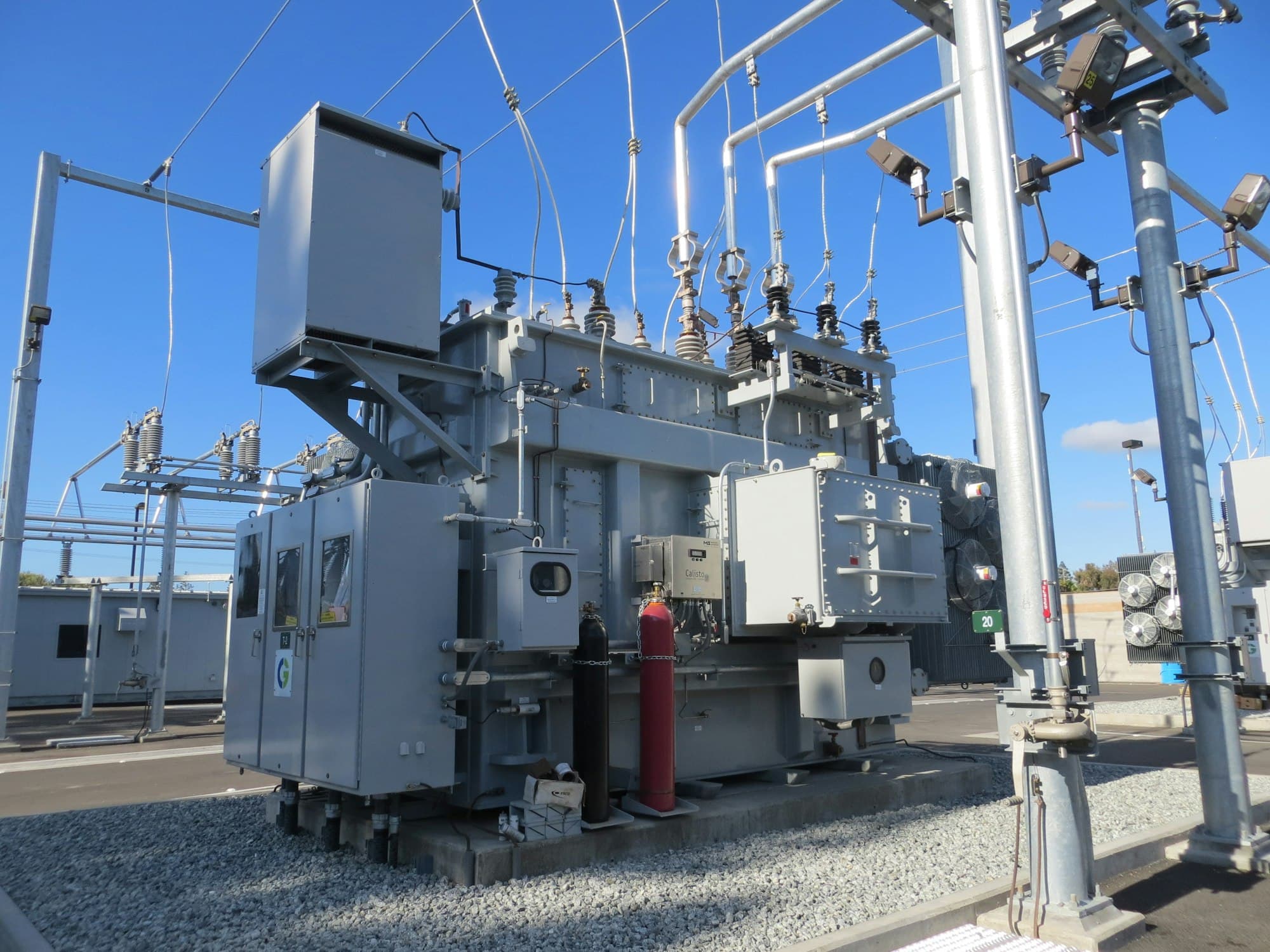 Electrical substation equipment supplying a critical facility